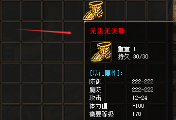 无法靴子装备图片